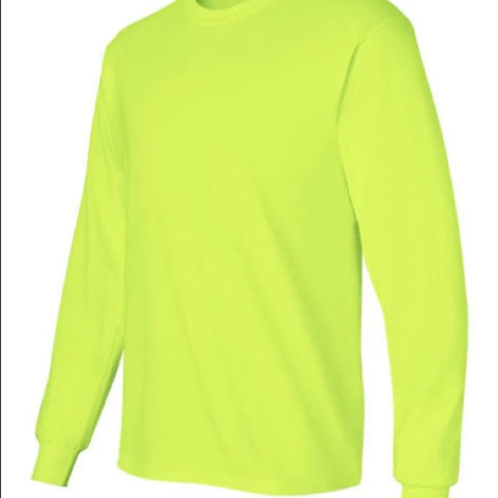 Neon green long sleeve t-shirt